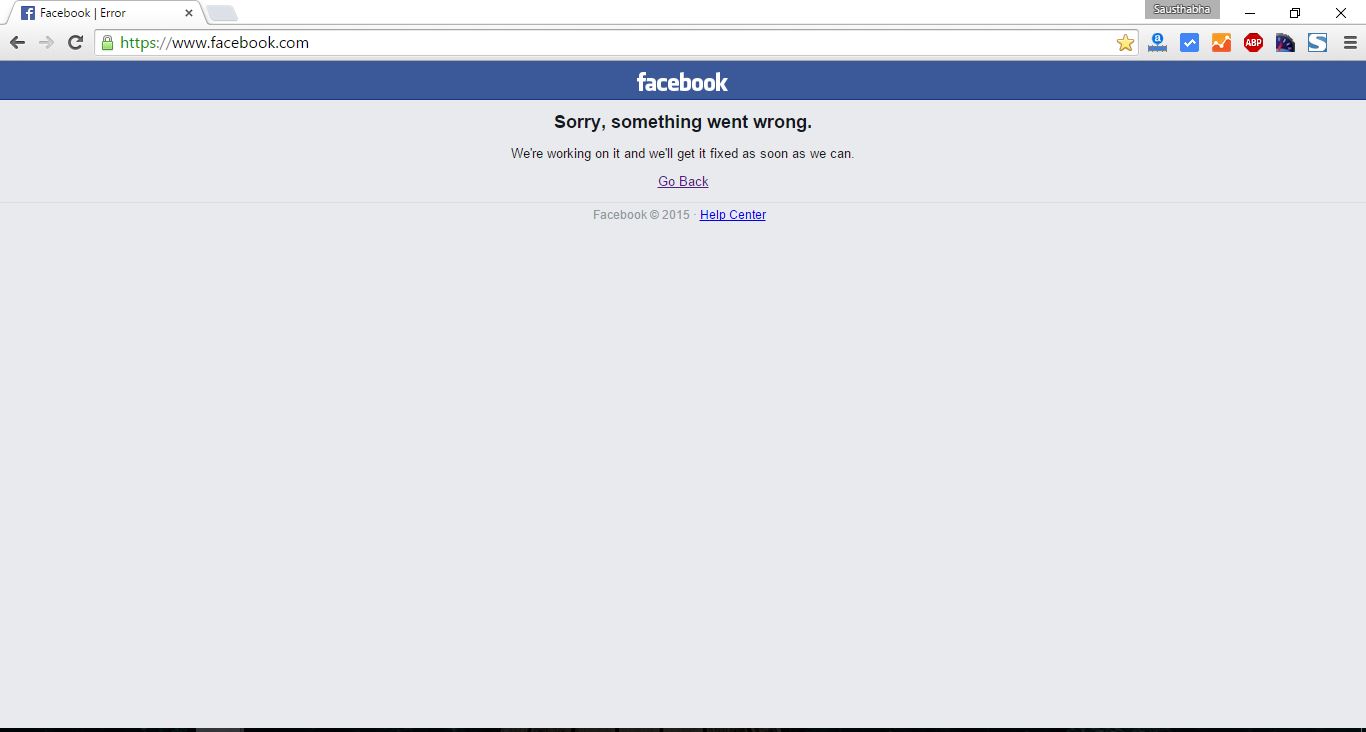 facebook service down