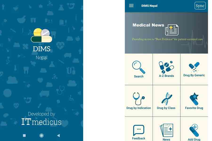 DIMS nepal app offline medicine drug database must have top best nepali apps list nepal
