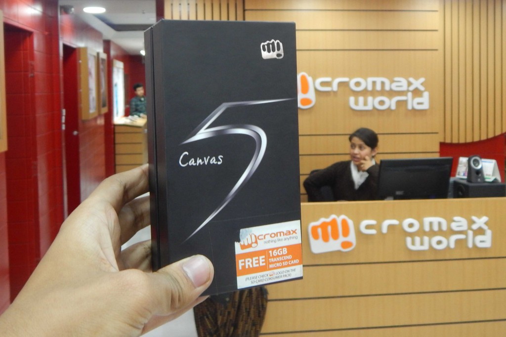 Micromax Canvas 5 Box Packaging|| 16GB Free SD Card