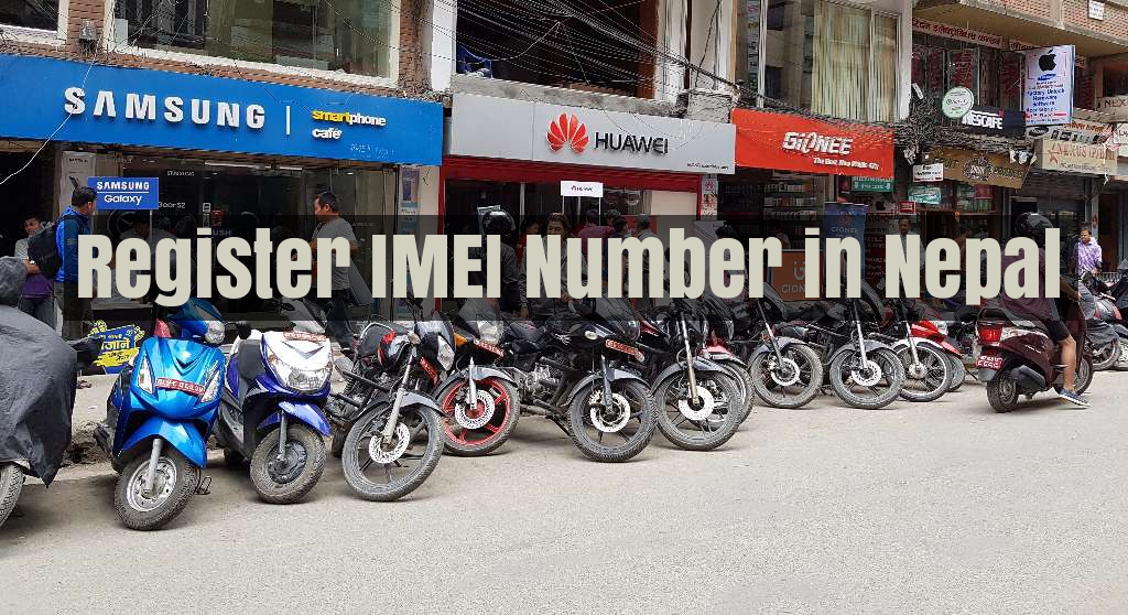 register IMEI number of mobile phone in Nepal