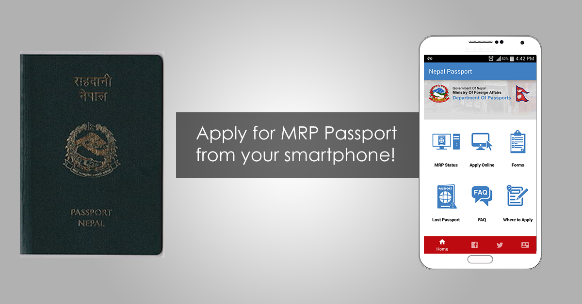 Nepali MRP Passport Apply Online