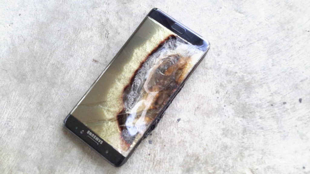 why note 7 exploded