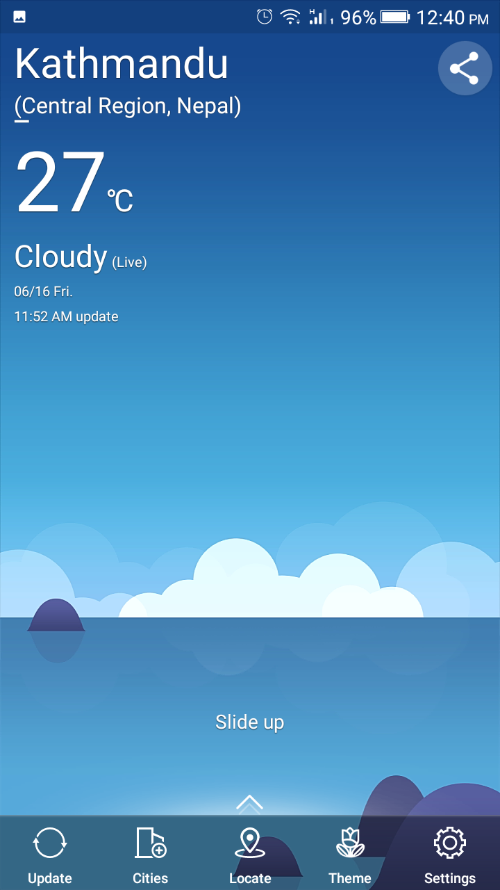 Gionee Weather App