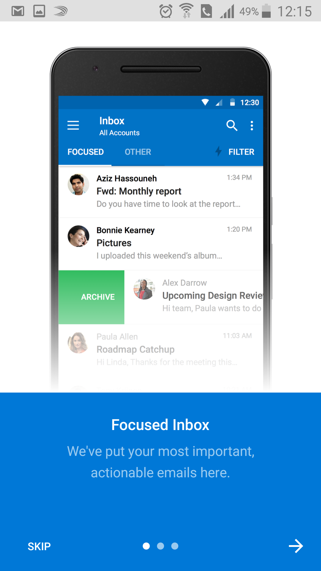 top microsoft apps microsoft outlook screenshot android