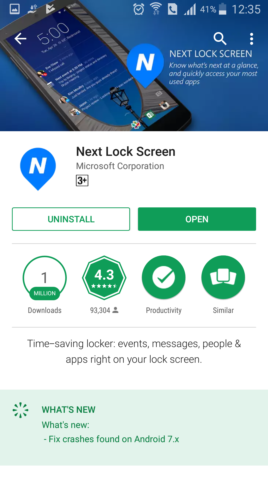 top microsoft apps microsoft next lockscreen screenshot android