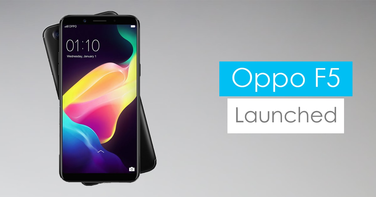 oppo f5 with ai-powered selfie camera and bezel-less display