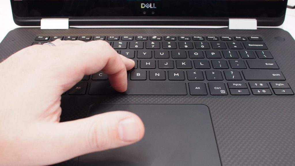 Dell XPS 15 2 in 1 maglev keyboard