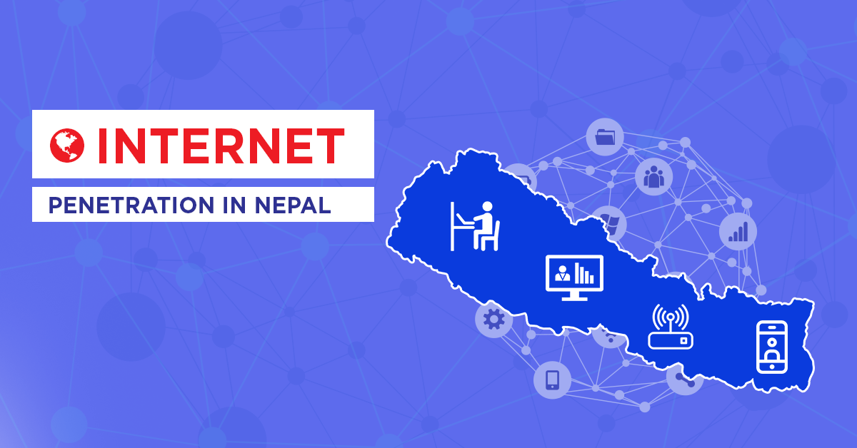 internet penetration nepal