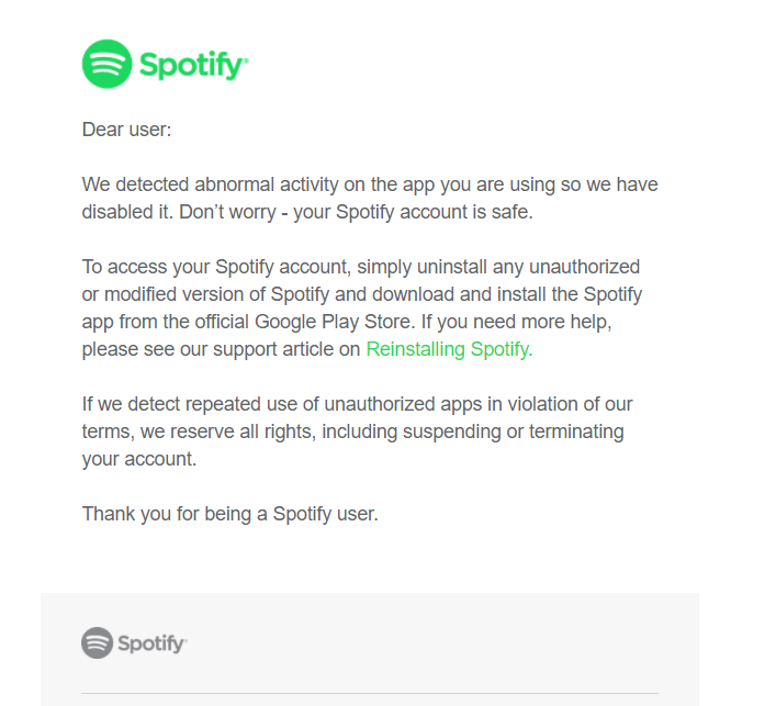 spotify email