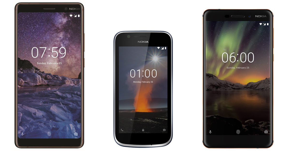 Nokia 6 2018 | Nokia 7 Plus | Nokia 1