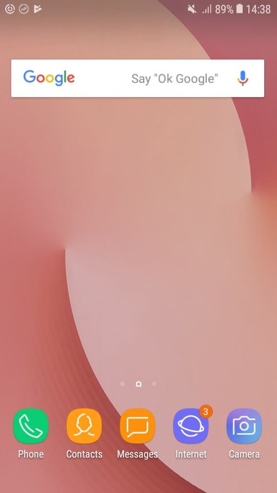 Samsung Galaxy J2 2018 screenshot UI