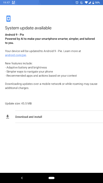 android-pie-update