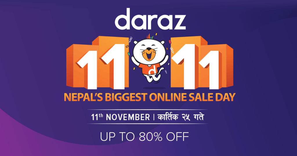 daraz 1111 sale singles day nepal