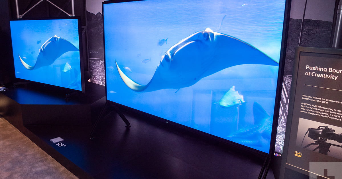 sony 8k tv at CES 2019