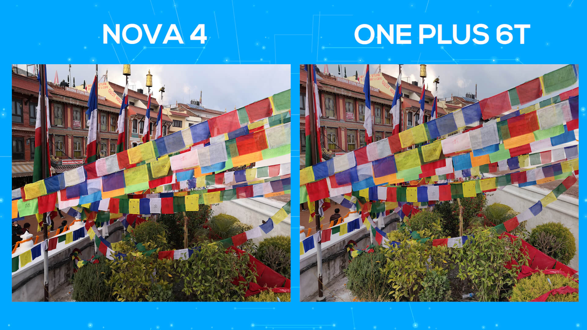 Huawei Nova 4 vs OnePlus 6T camera comparison day saturation
