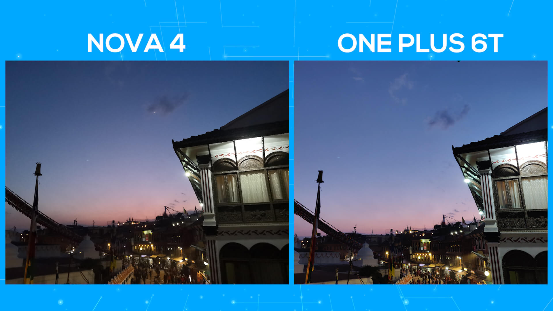Huawei Nova 4 vs OnePlus 6T camera comparison night 2