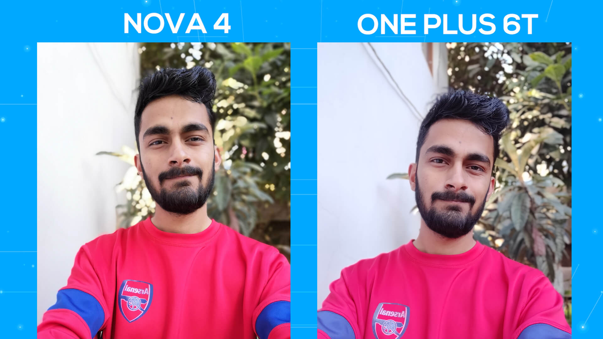 Huawei Nova 4 vs OnePlus 6T camera comparison portrait selfie