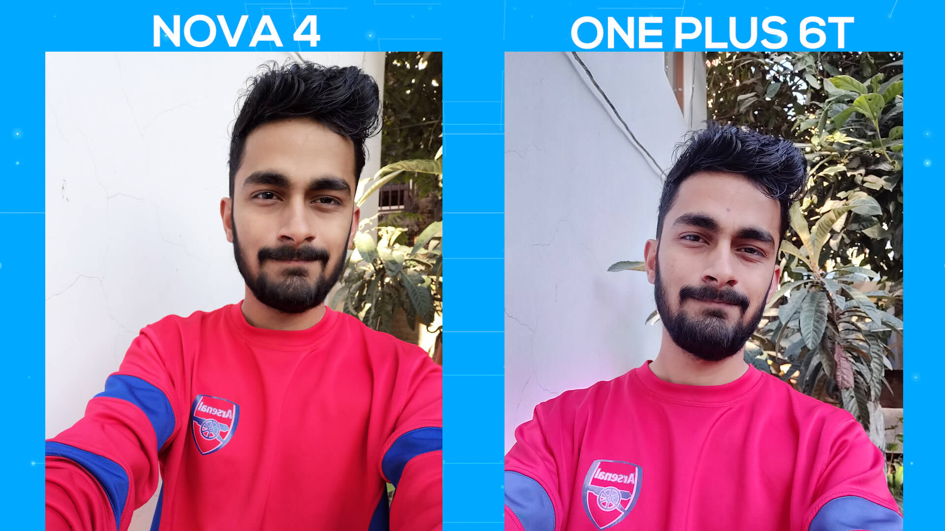 Huawei Nova 4 vs OnePlus 6T camera comparison selfie