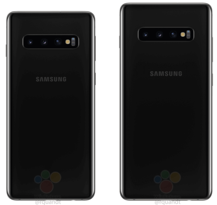 Samsung Galaxy S10 and S10+ back