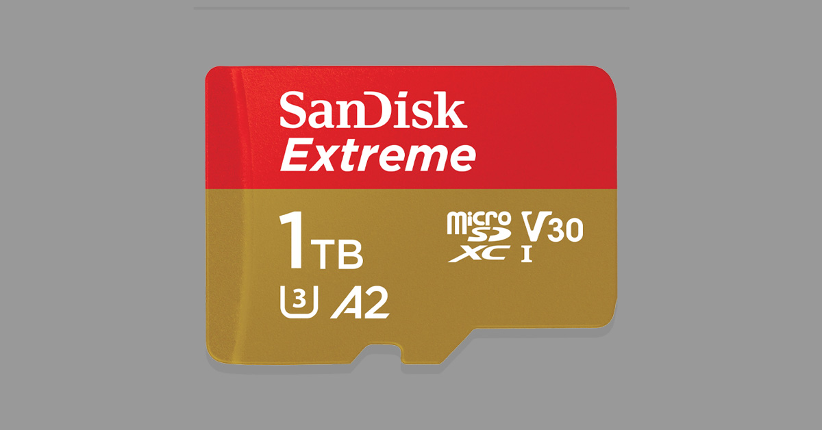 SanDisk Extreme 1TB MicroSD card