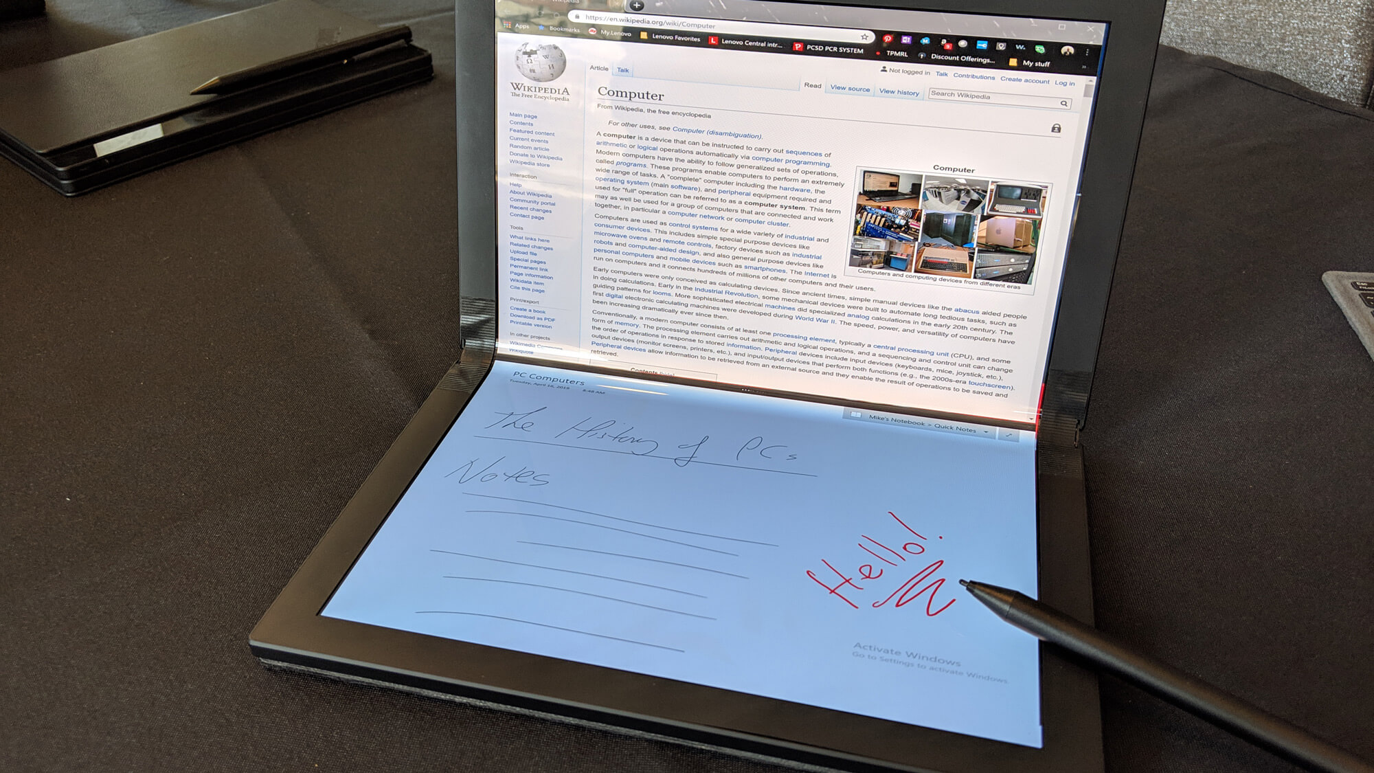 Lenovo foldable pc