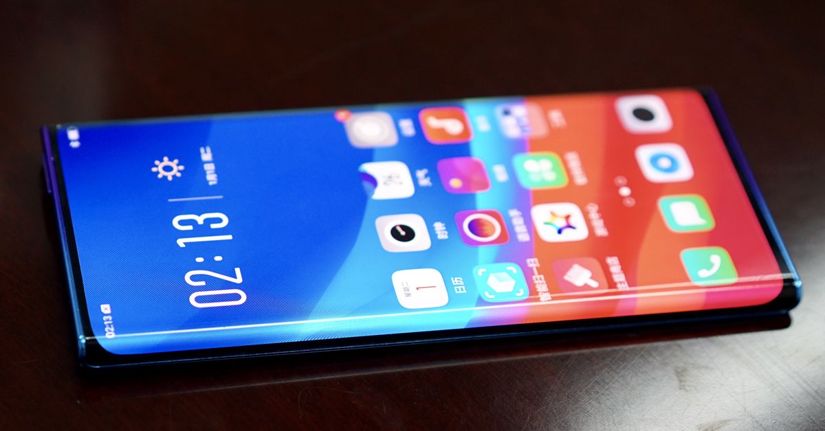 oppo waterfall display with no notch