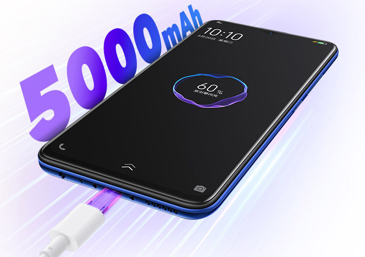 Vivo U3 5000 mAh battery - microUSB charging