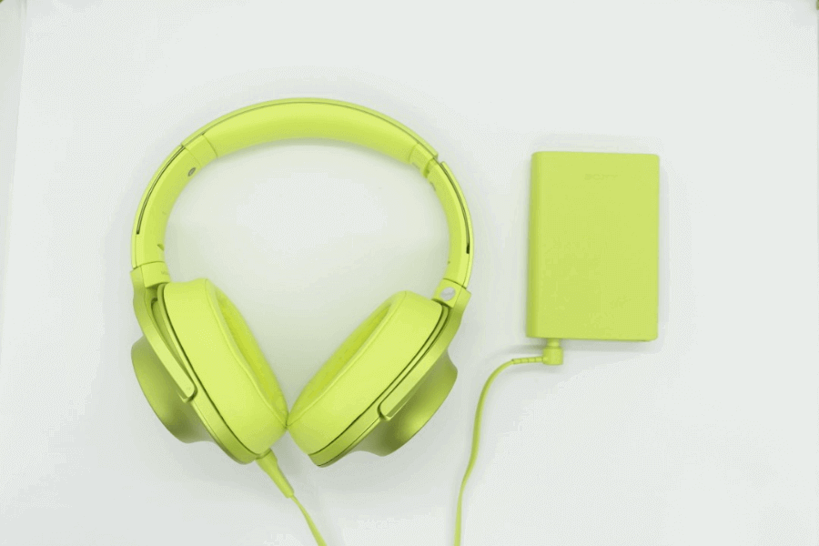 Sony MDR-100AAP headphone green