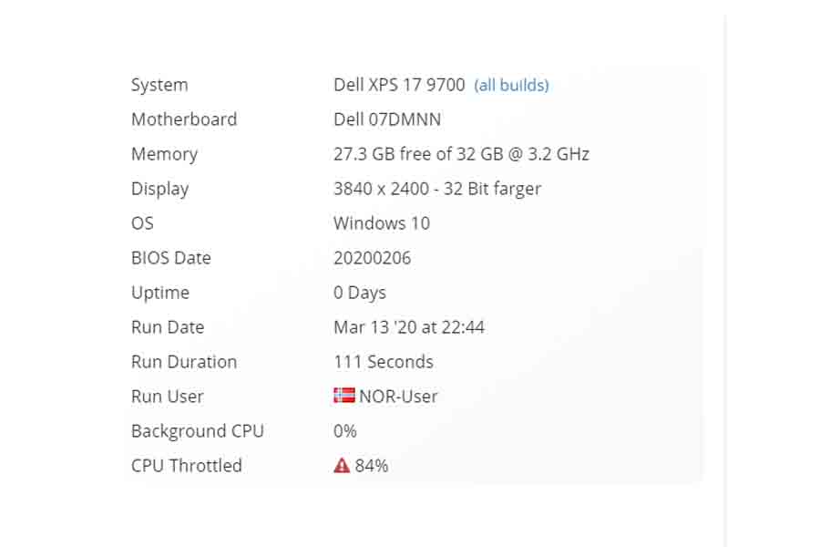 Dell XPS 17 9700 benchmark listing specs price rumors availability