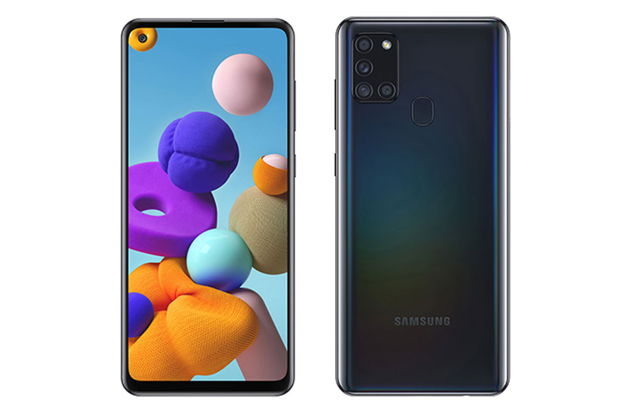 samsung galaxy a21s design display