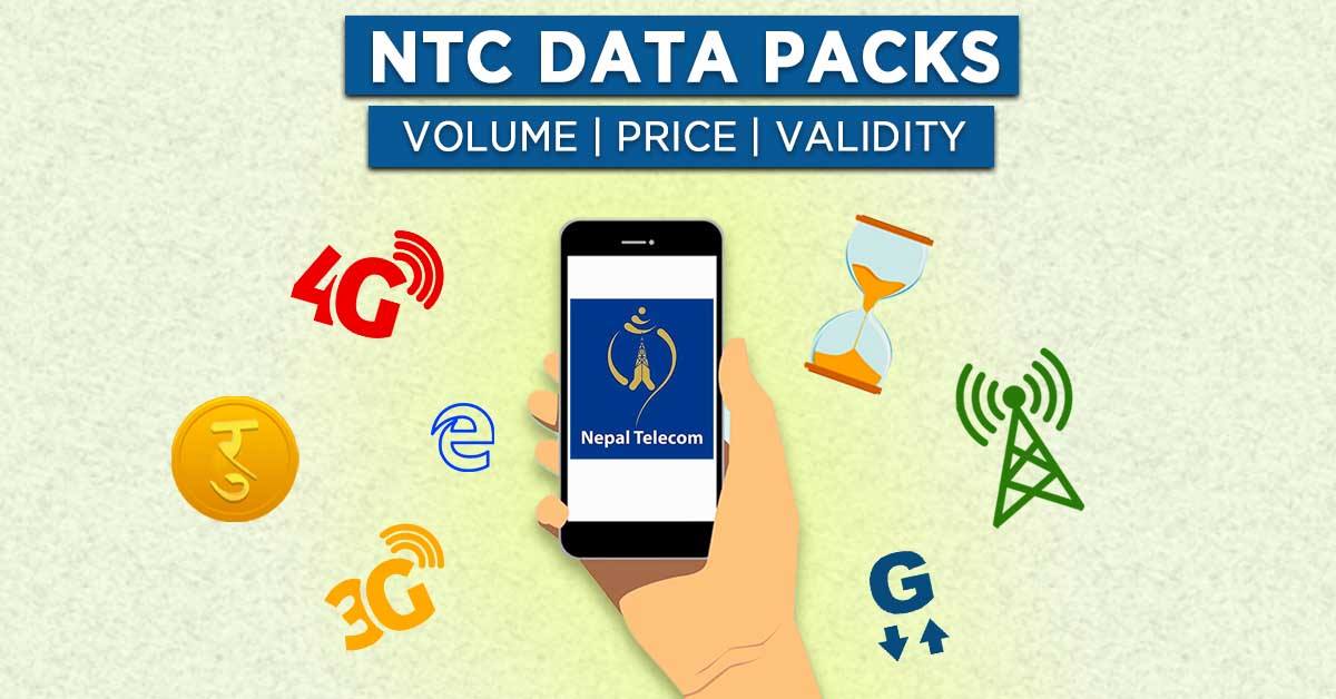 NTC Data packs price internet packages plans 4g