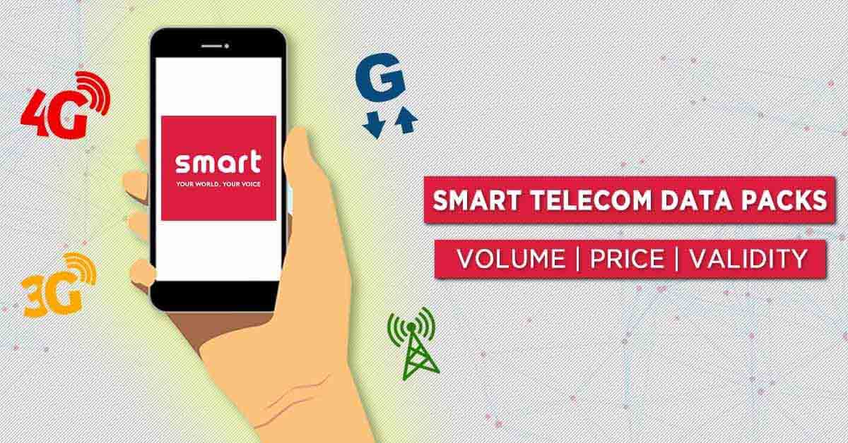 Smart Telecom Data Packs price volume validity internet plans rates