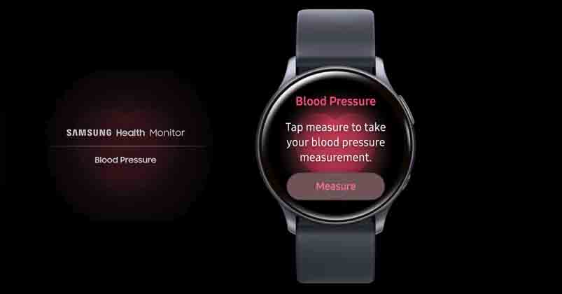 Blood Pressure Monitoring in Samsung galaxy Watch