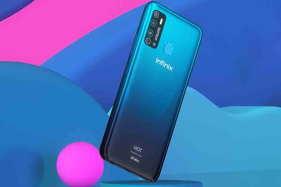 Infinix Hot 9 Pro gem cut design