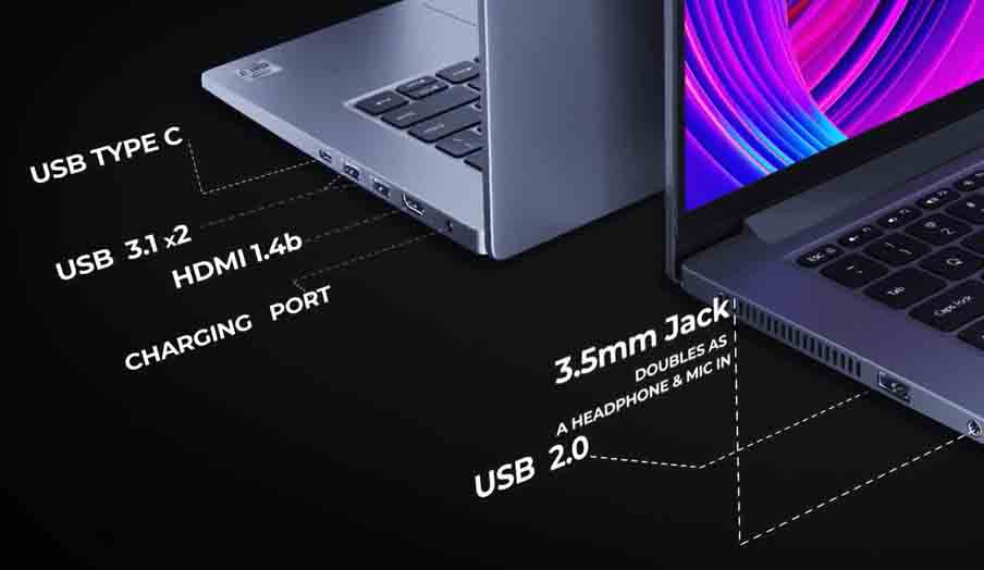Mi NoteBook 14 Horizon Edition ports