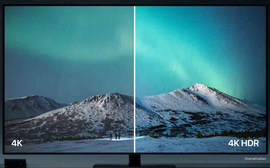 Apple 4K TV HDR vs streaming