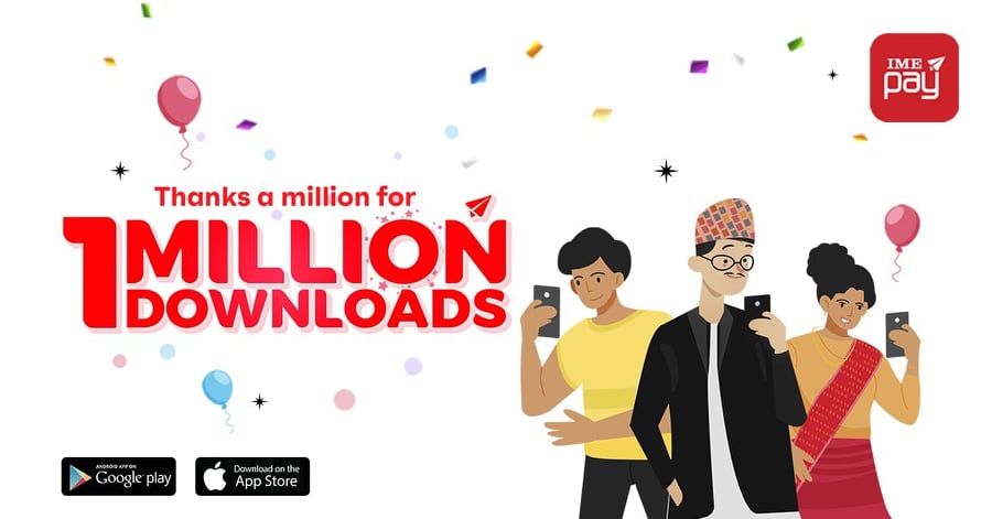IME pay 1 million downloads