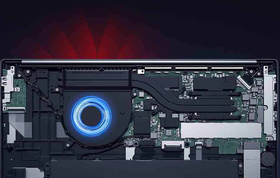 RedmiBook 16 dual heat pipes intel core 10 gen