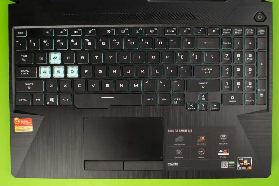 ASUS TUF Gaming A15 FA506 Keyboard
