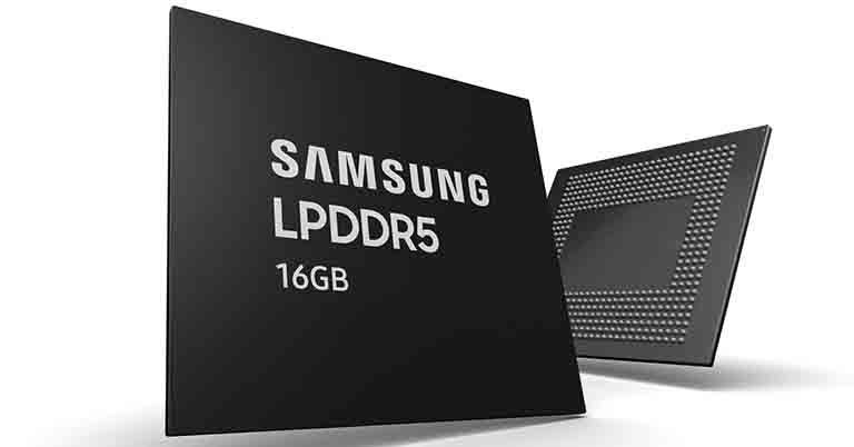 Samsung 16Gb LPDDR5 DRAM announced