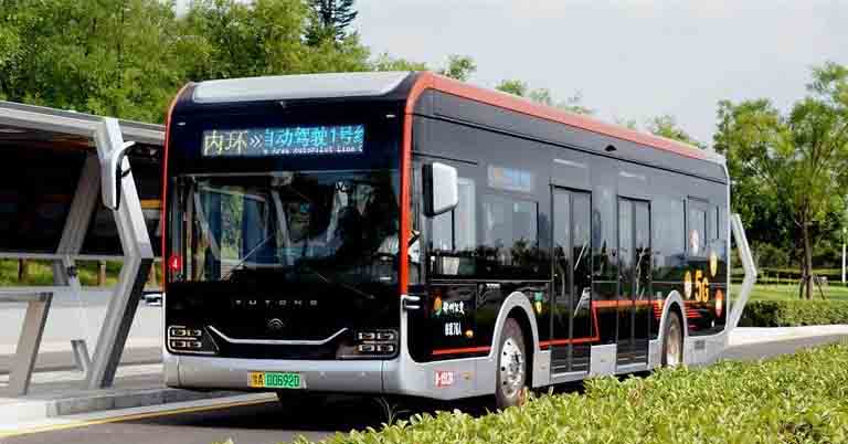 Zhengzhou Autopilot bus line self driving AI IoT 5G