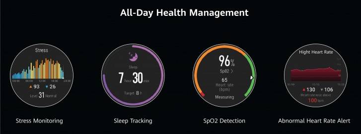 Huawei Watch GT 2 Pro - Health Sleep Stress SpO2 tracking monitoring