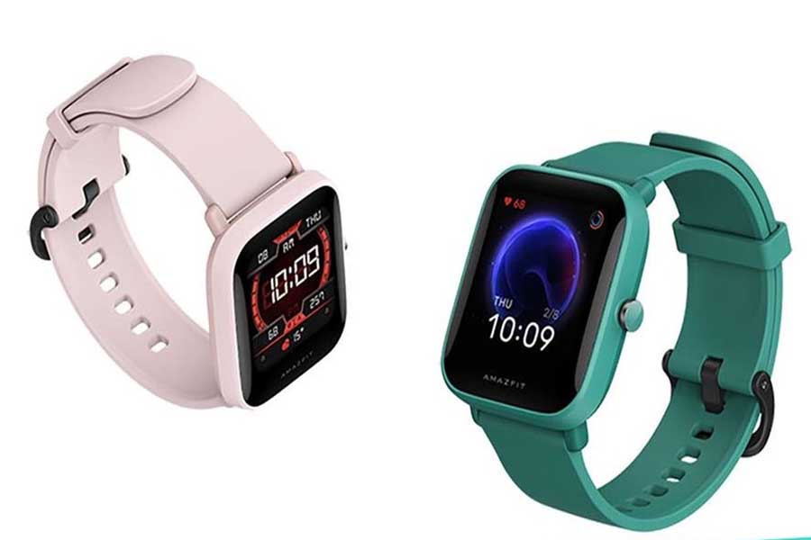 amazfit pop huami green pink