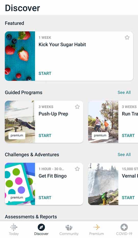Fitbit App - Discover