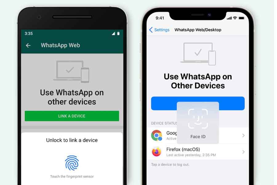 Linking WhatsApp account to desktop app