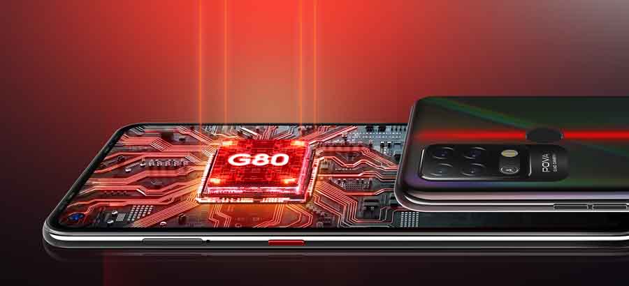 Tecno POVA Chipset Helio G80 gaming