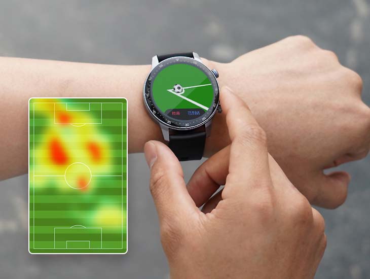 ZTE Watch GT Football Heatmap feature