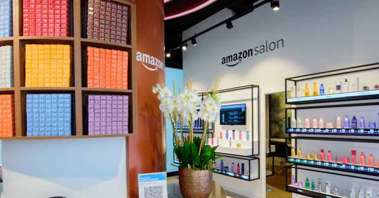 Amazon opens salon in London Augmented Reality Point and learn technology