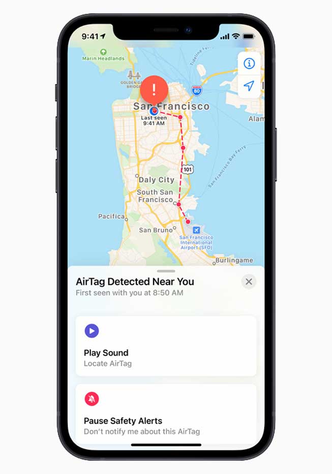 Apple AirTag - Nearby Detection