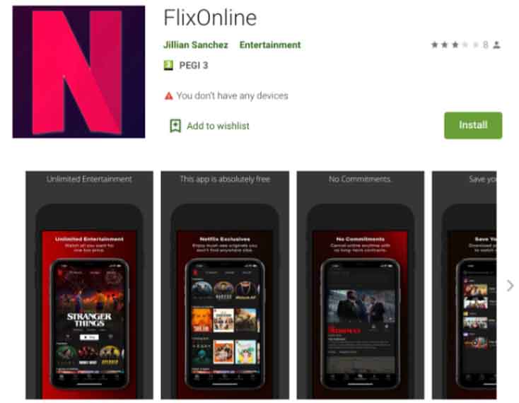FlixOnline on Google Play Store